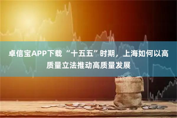 卓信宝APP下载 “十五五”时期，上海如何以高质量立法推动高质量发展